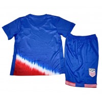 Camisa de Futebol Estados Unidos Equipamento Secundário Infantil Copa America 2024 Manga Curta (+ Calças curtas)